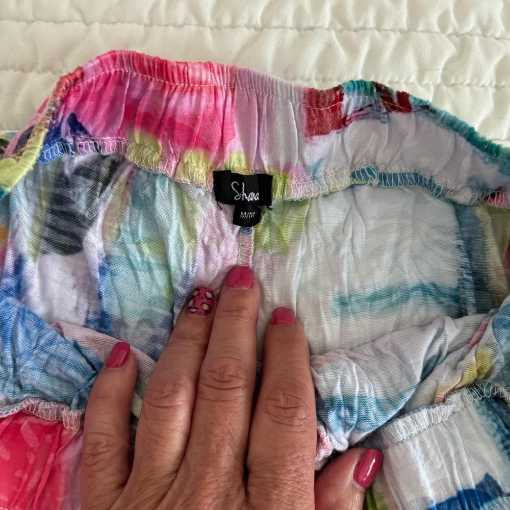 Vibrant Multicolor Wide Leg Jumpsuit - Picture 6 of 16